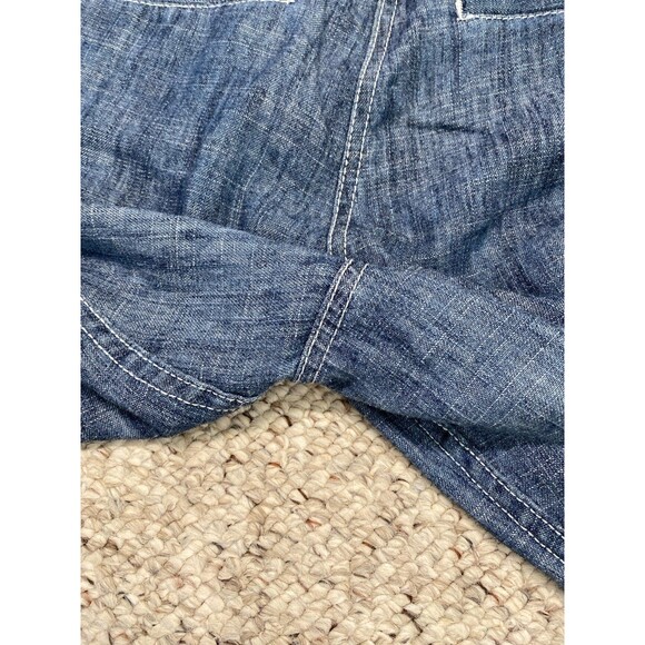 J Jill Wide Leg Trousers Blue 55% Linen Pants Size 12 - Picture 9 of 9